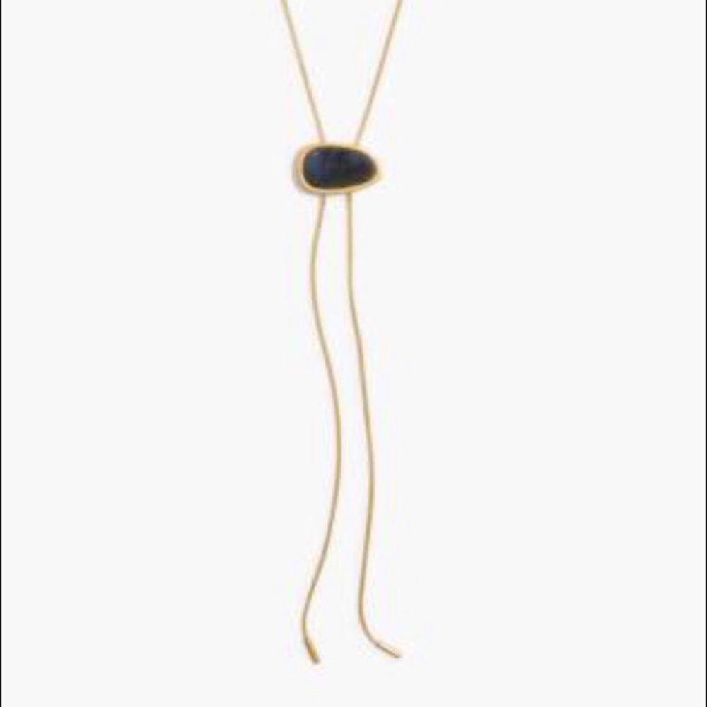Madewell Abalone Foretell Bolo Necklace